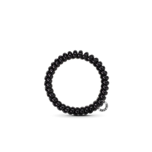 Load image into Gallery viewer, Spiral Hair Coils | Small | Jet Black Hair Ties
