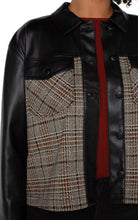 Load image into Gallery viewer, Shirt Jacket with Contrasting Sleeves
