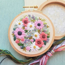 Load image into Gallery viewer, Wildflower Sampler Embroidery Craft Kit
