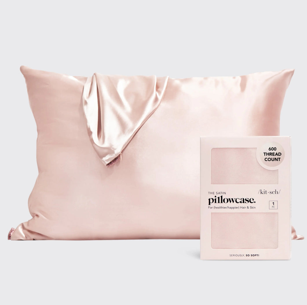 Kitsch Satin Pillowcase in Blush