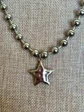 Load image into Gallery viewer, Silver Ball Chain with Silver Star Pendant
