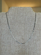 Load image into Gallery viewer, 18K Small Flat Rhodium Filled Ball Disc Necklace

