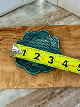 Load image into Gallery viewer, Pottery by Lori Teal Basketweave Trinket Tray
