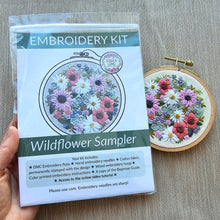 Load image into Gallery viewer, Wildflower Sampler Embroidery Craft Kit
