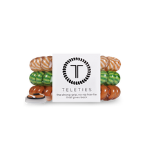 Load image into Gallery viewer, Spiral Hair Coils | Large | Football Hair Ties
