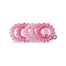 Load image into Gallery viewer, Spiral Hair Coils | Tiny | Pretty in Pink Hair Ties
