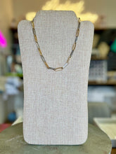 Load image into Gallery viewer, 18K Mixed Metal Paperclip Chain Necklace (lg link)
