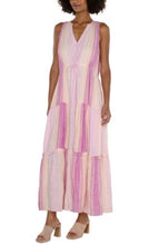 Load image into Gallery viewer, Liverpool Los Angeles Sleeveless Tiered Maxi Dress w/ Adjustable Waist
