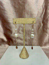Load image into Gallery viewer, Locally Made Pearl and Moonstone Earrings
