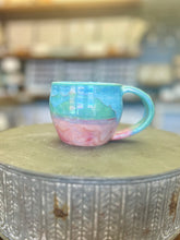 Load image into Gallery viewer, Pottery by Lori Pink &amp; Green Iridescent Mug
