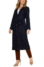 Load image into Gallery viewer, Liverpool Los Angeles Notch Collar Duster Jacket w/ Self Belt
