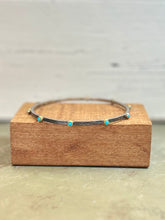 Load image into Gallery viewer, Bora Sterling and Turquoise Bangle Bracelet
