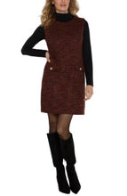 Load image into Gallery viewer, Liverpool Los Angeles Sleeveless Shift Dress in Bordeaux Multi
