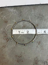 Load image into Gallery viewer, Bora Sterling and Turquoise Bangle Bracelet
