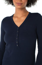 Load image into Gallery viewer, L/S Henley Rib Knit
