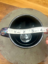 Load image into Gallery viewer, Pottery by Lori Drippy Black Iridescent Mug
