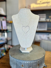 Load image into Gallery viewer, Locally Handmade Open Heart Necklaces (.925 Sterling Silver)
