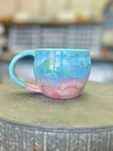Load image into Gallery viewer, Pottery by Lori Pink &amp; Green Iridescent Mug
