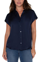 Load image into Gallery viewer, Dolman Sleeve Blouse w/ Collar and Button Down
