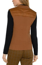 Load image into Gallery viewer, Liverpool Los Angeles Sleeveless Quilted Front a full Zip Sweater Vest
