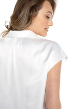 Load image into Gallery viewer, Liverpool Los Angeles Button Front Dolman Sleeve Blouse in White
