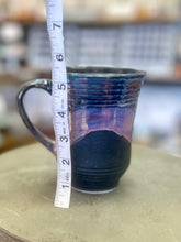Load image into Gallery viewer, Pottery by Lori Drippy Black Iridescent Mug
