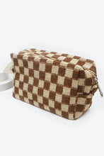 Load image into Gallery viewer, Checkered Knitted Cosmetic Bag
