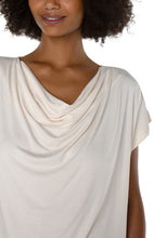 Load image into Gallery viewer, Short Sleeve Cowl Neck Knit Top
