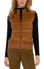 Load image into Gallery viewer, Liverpool Los Angeles Sleeveless Quilted Front a full Zip Sweater Vest
