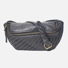 Load image into Gallery viewer, Amsterdam Heritage Barink Black Leather Fanny Waist Bag
