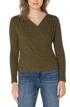 Load image into Gallery viewer, Liverpool Los Angeles LS Drape Front Knit Top
