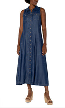 Load image into Gallery viewer, Liverpool Los Angeles Sleeveless Button Down Maxi Dress

