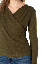 Load image into Gallery viewer, LS Drape Front Knit Top
