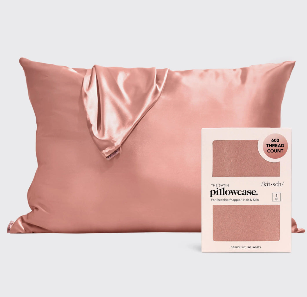 Kitsch Satin Pillow Case in Terracotta