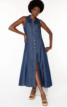 Load image into Gallery viewer, Liverpool Los Angeles Sleeveless Button Down Maxi Dress
