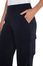 Load image into Gallery viewer, Liverpool Los Angeles Cinch Hem Pull-On Pant in Lunar Blue
