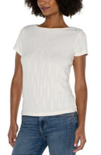 Load image into Gallery viewer, Liverpool Los Angeles Boat Neck Baby Tee in French Cream
