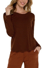 Load image into Gallery viewer, Liverpool Los Angeles Long Sleeve Drop Shoulder Scoop Neck Knit Top
