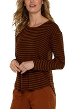 Load image into Gallery viewer, Liverpool Los Angeles Long Sleeve Drop Shoulder Scoop Neck Knit Top
