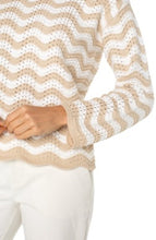 Load image into Gallery viewer, Liverpool Los Angeles Long Sleeve Boat Neck Scallop Hem Sweater
