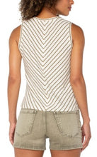Load image into Gallery viewer, Liverpool Los Angeles Sleeveless Knit Tee with Front Twist
