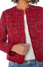 Load image into Gallery viewer, Liverpool Los Angeles Collarless Jacket with Frayed Hem
