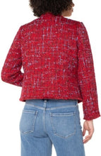 Load image into Gallery viewer, Liverpool Los Angeles Collarless Jacket with Frayed Hem
