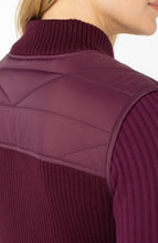 Load image into Gallery viewer, Liverpool Los Angeles Sleeveless Quilted Front Full Zip Sweater Vest

