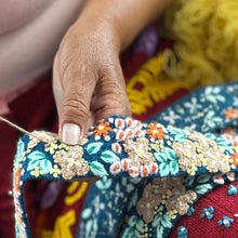 Load image into Gallery viewer, Morning Dew Embroidered Wool Belt
