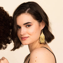 Load image into Gallery viewer, Lexie Solid Beaded Fringe Earrings
