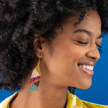 Load image into Gallery viewer, Lennon Angels Beaded Fringe Earrings in Muted Rainbow
