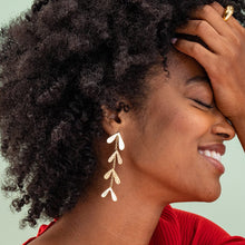 Load image into Gallery viewer, Autumn Falling Leaves Dangle Earrings
