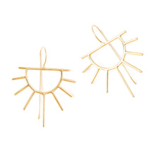 Load image into Gallery viewer, Gretchen Half Sun Threader Earrings
