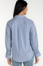 Load image into Gallery viewer, Liverpool Los Angeles Adjustable Sleeve Button Front Woven Top
